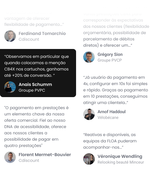 Depoimentos de clientes Floa Pay Depoimentos de clientes Floa Pay