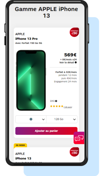 Paiement en plusieurs fois Iphone SFR